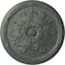 Ekena Millwork Luton Ceiling Medallion (Fits Canopies up to 3 1/2"), Hand-Painted Cloud Burst Crackle, 21"OD x 2"P CM21LUCBC - alternate 1